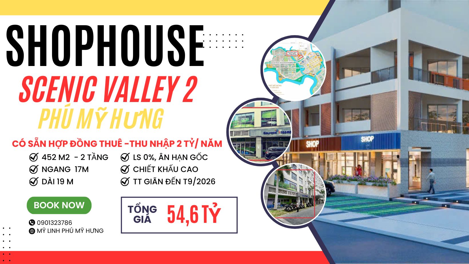 Bán Shop A0.02 Scenic Valley 2 Phú Mỹ Hưng - Vị trí vàng, doanh thu 2 tỷ/năm, giá chỉ 54.6 tỷ - Ảnh chính